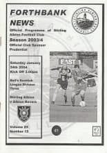 Stirling Albion v Albion Rovers 24-Jan-2004