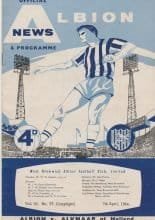 West Bromwich Albion v Alkmaar 07-Apr-1964