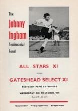 Gateshead Select v All Star Select  24-Nov-1965