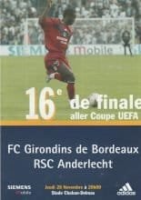 Girondins Bordeaux v Anderlecht 28-Nov-2002