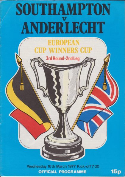 Southampton v Anderlecht 16-Mar-1977