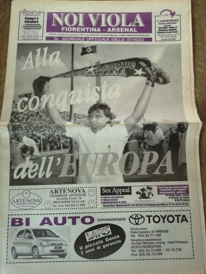 Fiorentina v Arsenal 14-Sep-1999