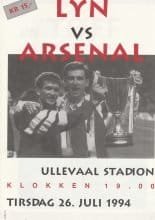 Lyn Oslo v Arsenal 26-Jul-1994