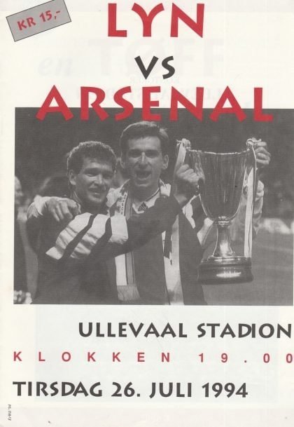 Lyn Oslo v Arsenal 26-Jul-1994