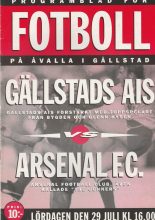 Gällstads AIS v Arsenal 29-Jul-1995