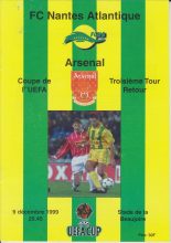 Nantes v Arsenal  09-Dec-1999