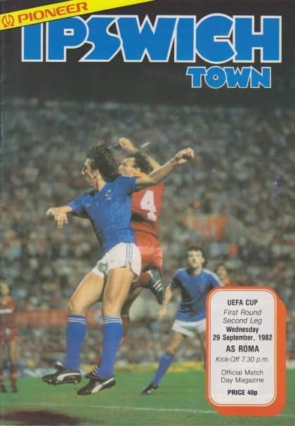 Ipswich Town v AS Roma 29-Sep-1982