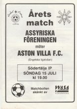 Assyriska Foreningen v Aston Villa 15-Jul-1990