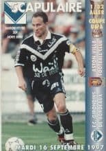 Girondins Bordeaux v Aston Villa  16-Sep-1997