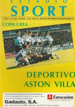 Deportivo La Coruna v Aston Villa 19-Oct-1993