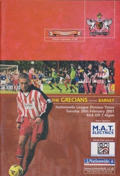 Exeter City v Barnet  20-Feb-2001