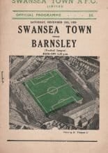 Swansea Town v Barnsley 13-Dec-1958