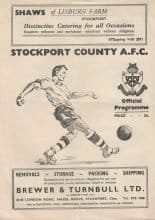 Stockport County v Barnsley 23-Oct-1954