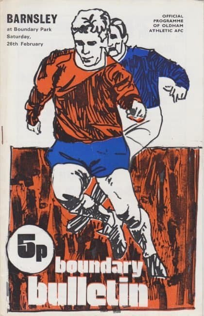 Oldham Athletic v Barnsley 26-Feb-1972