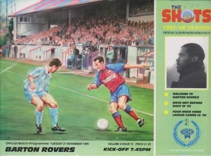 Aldershot Town v Barton Rovers  21-Nov-1995