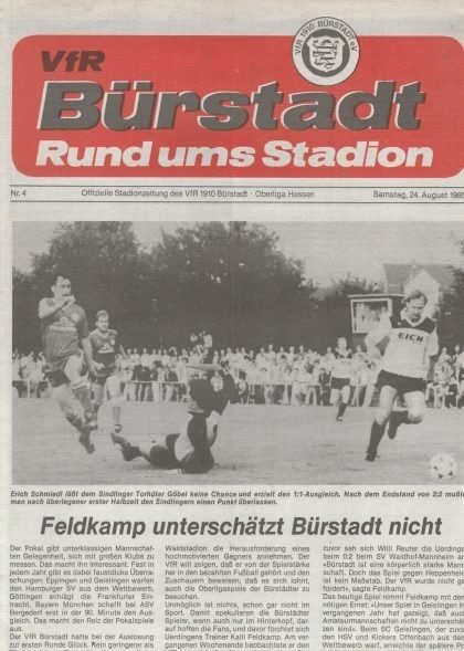 VFR Bürstadt v Bayer 05 Uerdingen  24-Aug-1985