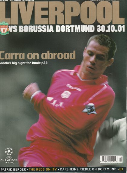 Liverpool v Borussia Dortmund  30-Oct-2001