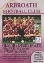 Arbroath v Berwick Rangers 16-Apr-2005