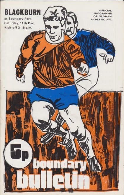 Oldham Athletic v Blackburn Rovers 11-Dec-1971