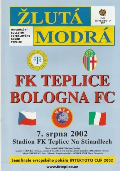 FK Teplice v Bologna   07-Aug-2002