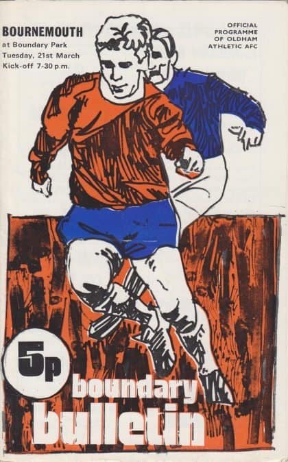 Oldham Athletic v AFC Bournemouth 21-Mar-1972