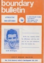 Oldham Athletic v Bradford Park Avenue 24-Jan-1970