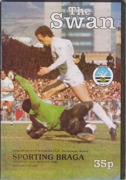 Swansea City v Sporting Braga  17-Aug-1982