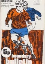 Oldham Athletic v Brighton and Hove Albion 15-Jan-1972