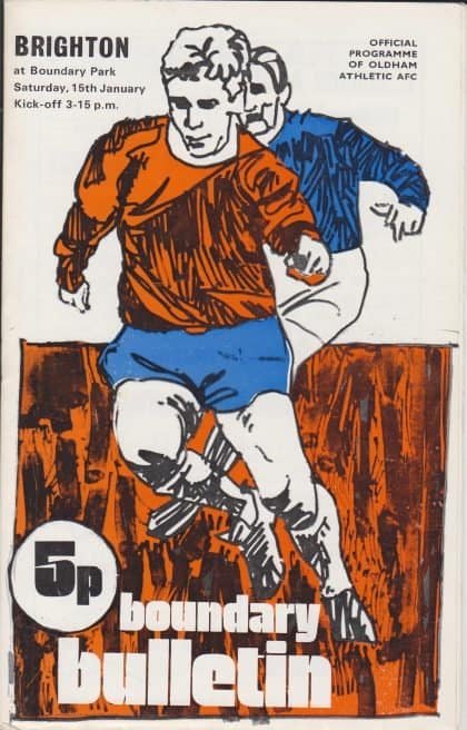Oldham Athletic v Brighton and Hove Albion 15-Jan-1972
