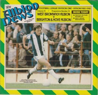 West Bromwich Albion v Brighton and Hove Albion 17-Jan-1981