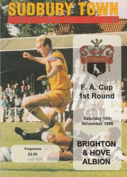 Sudbury Town v Brighton & Hove Albion 16-Nov-1996