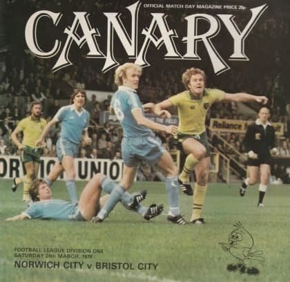 Norwich City v Bristol City 24-Mar-1979