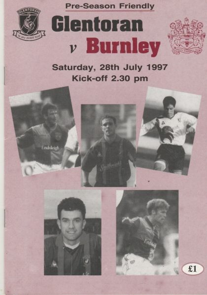 Glentoran v Burnley 28-Jul-1987