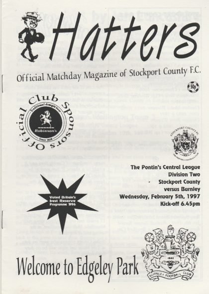 Stockport County Reserves v Burnley Reserves 05-Feb-1997