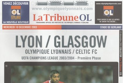 Olympique Lyonnais v Glasgow Celtic 10-Dec-2003