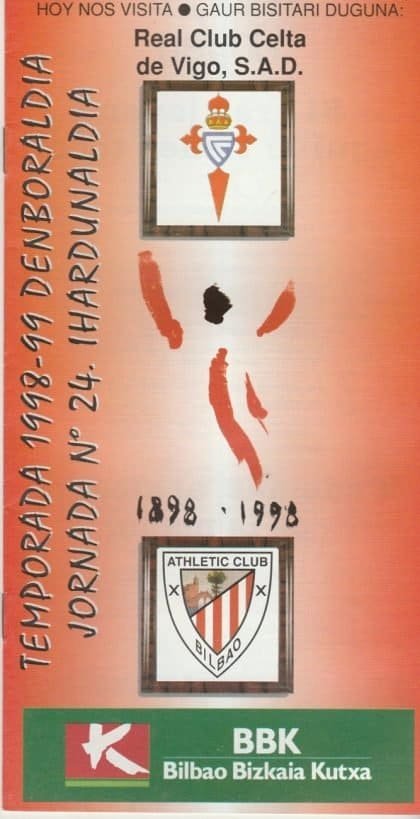 Athletic Bilbao v Celta Vigo 1998-99