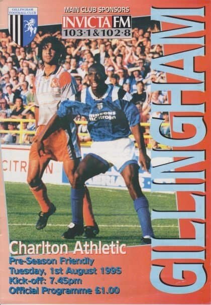 Gillingham v Charlton Athletic 01-Aug-1995