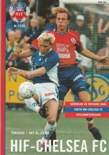 Helsingborgs v Chelsea  01-Oct-1998
