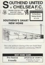 Southend United v Chelsea  25-Jul-1994