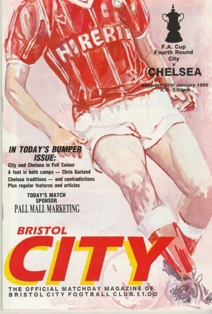 Bristol City v Chelsea 27-Jan-1990