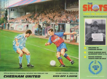 Aldershot Town v Chesham United  24-Feb-1996