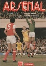 Arsenal v Cologne 27-Jan-1981