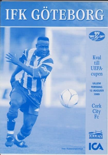 IFK Gothenburg v Cork City 12-Aug-1989