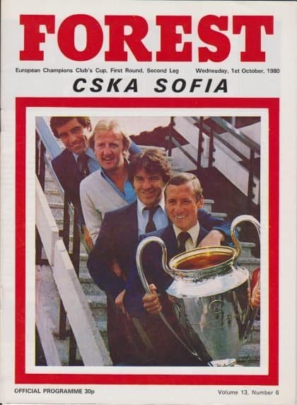 Nottingham Forest v CSKA Sofia 01-Oct-1980