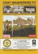 Cray Wanderers v Dartford 15-Oct-2011