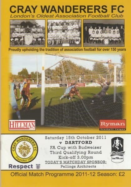 Cray Wanderers v Dartford 15-Oct-2011
