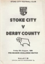 Stoke City v Derby County 08-Aug-1980