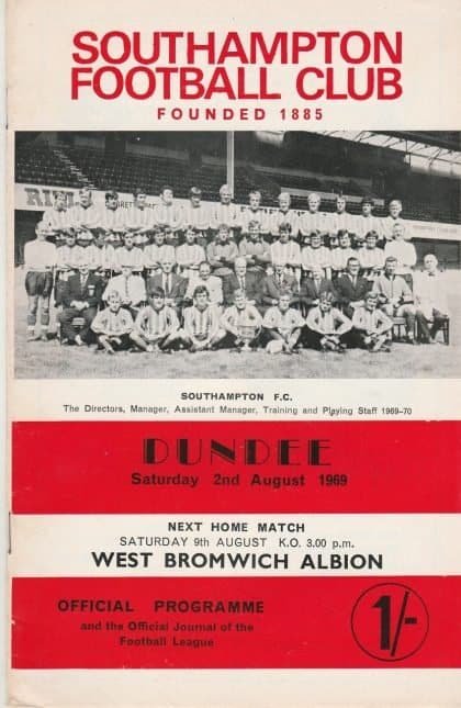 Southampton v Dundee  02-Aug-1969
