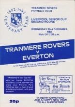 Tranmere Rovers v Everton 22-Dec-1982