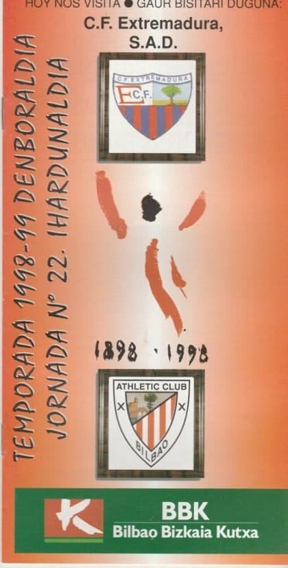 Athletic Bilbao v Extremadura 1998-99